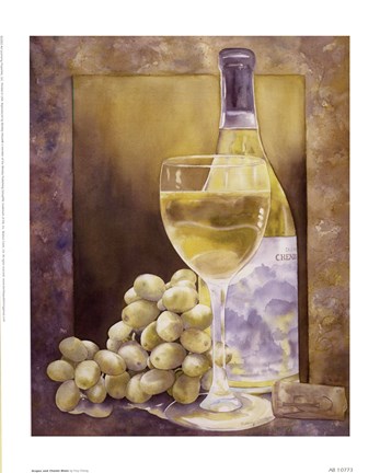 Framed Grapes And Chenin Blanc Print