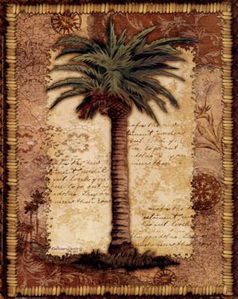 Framed Classic Palm I Print