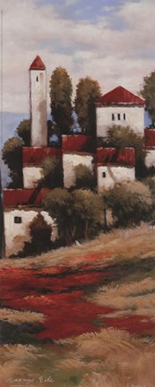 Framed Red Roofs II - Detail Print
