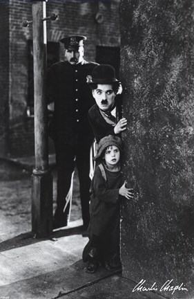 Framed Charlie Chaplin - The Kid Print