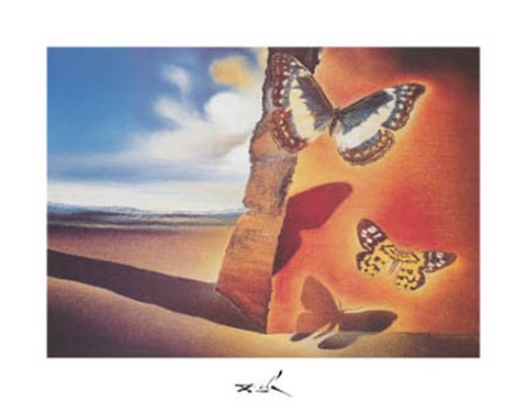 Framed Paysage aux Papillons, c.1956 Print