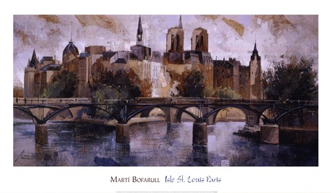 Framed Isle St. Louis Paris Print