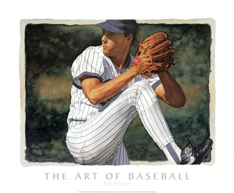 Framed Art of Baseball - The Pitcher Print