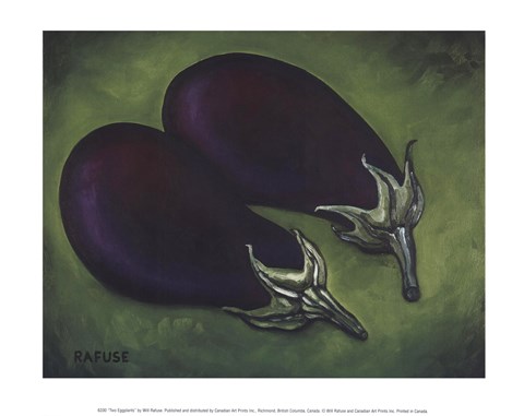 Framed Two Eggplants Print