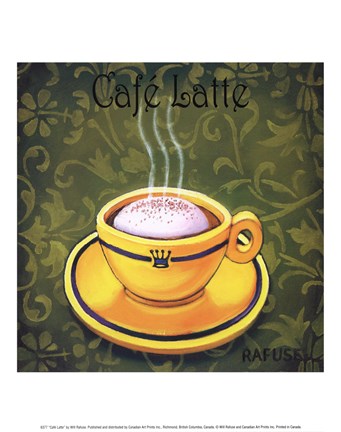 Framed Caf Latte Print