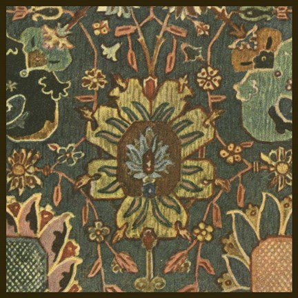 Framed Persian Carpet III Print