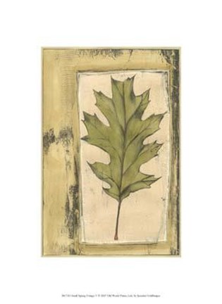 Framed Small Spring Foliage V Print