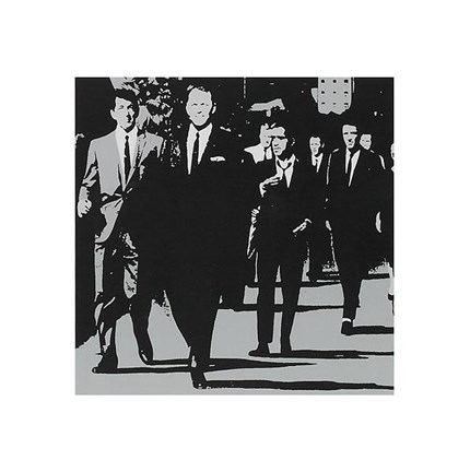 Framed Rat Pack – Silver Print