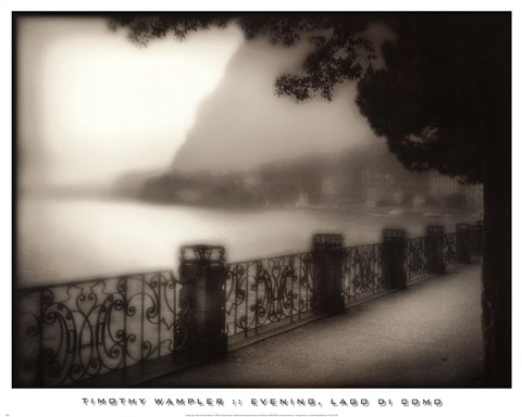 Framed Evening, Lago Di Como Print
