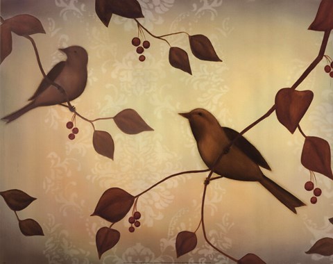 Framed Bird Song II Print