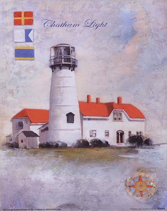 Framed Chatham Light Print