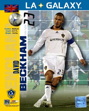 Framed David Beckham 2008 International Series(#95) Print