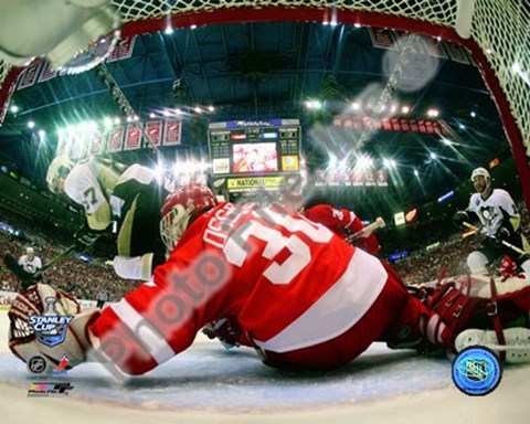 Framed Chris Osgood Game 2 of the 2008 NHL Stanley Cup Finals Action; #7 Print