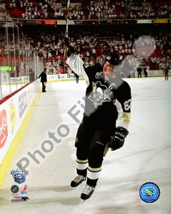 Framed Sidney Crosby 1st Star of the Game, Game 3 of the 2008 NHL Stanley Cup Finals; #9 Print