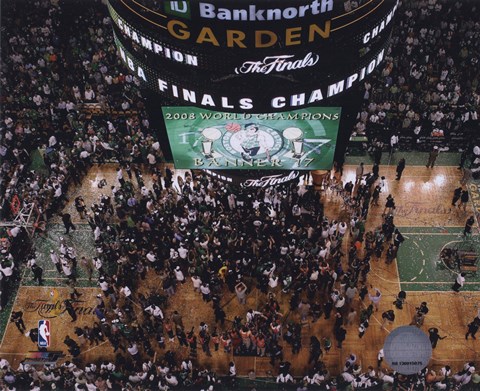 Framed TD Banknorth Garden, Game 6 of the 2008 NBA Finals; Celebration #28 Print