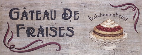 Framed Gateau de Fraises Print