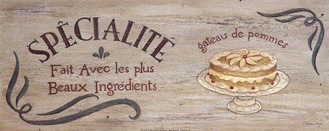 Framed Gateau de Pommes Print