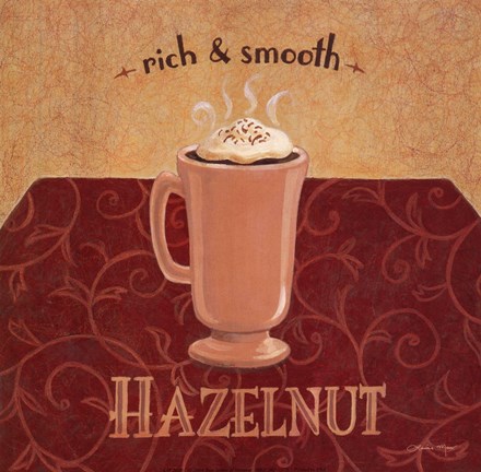 Framed Hazelnut Coffee Print