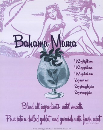 Framed Bahama Mama Print