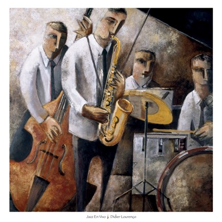 Framed Jazz En Vivo Print