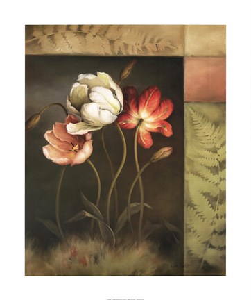 Framed Contemporary Tulips Print