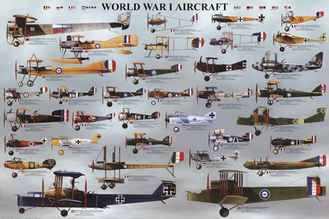 Framed World War I Aircraft Print