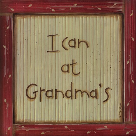 Framed I Can At Grandma&#39;s Print