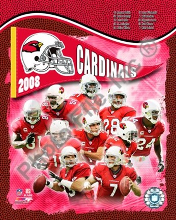 Framed 2008 Arizona Cardinals Team Composite Print