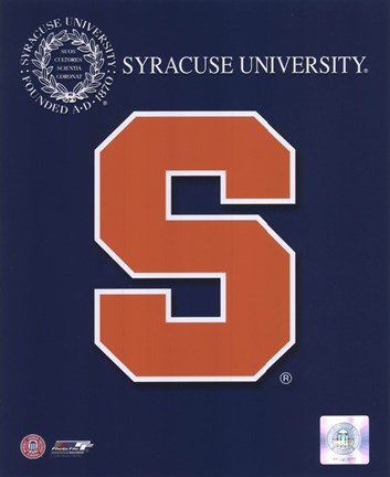 Framed 2008 Syracuse Team Logo Print