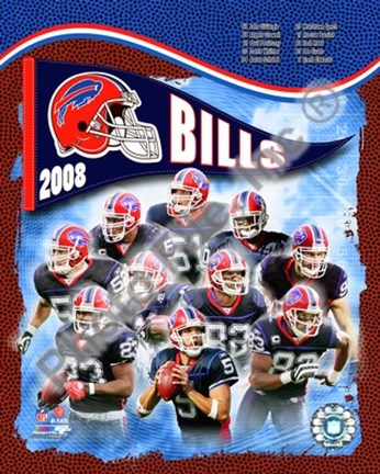 Framed 2008 Buffalo Bills Team Composite Print