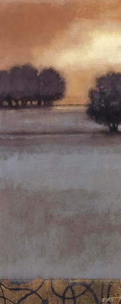 Framed Tranquil Landscape IV Print