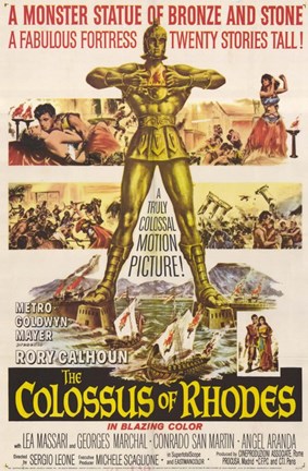 Framed Colossus of Rhodes Print