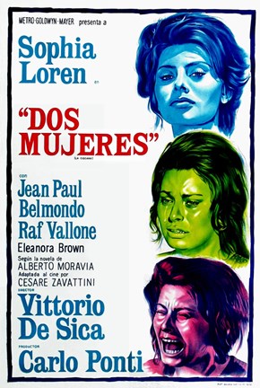 Framed Two Women Dos Mujeres Film Spanish Print
