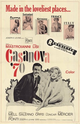 Framed Casanova &#39;70 Print
