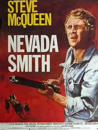 Framed Nevada Smith - Man holding a gun Print
