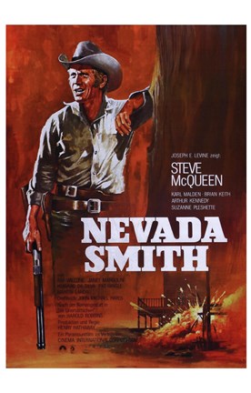 Framed Nevada Smith - Red Print