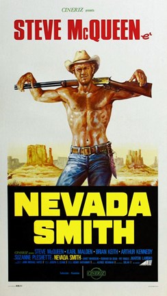 Framed Nevada Smith - Steve McQueen Print