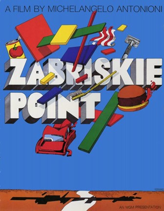 Framed Zabriskie Point By Michelangelo Antonioni Print