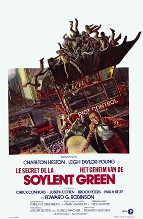 Framed Soylent Green Charlton Heston Print