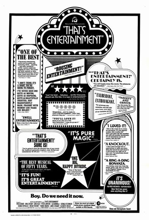Framed That&#39;s Entertainment Print