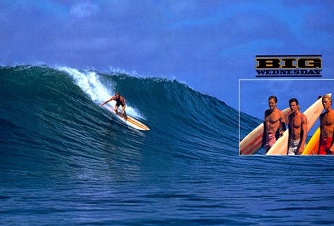 Framed Big Wednesday Surf&#39;s Up Scene Print