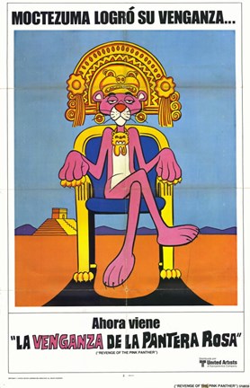 Framed Revenge of The Pink Panther Spanish II Print