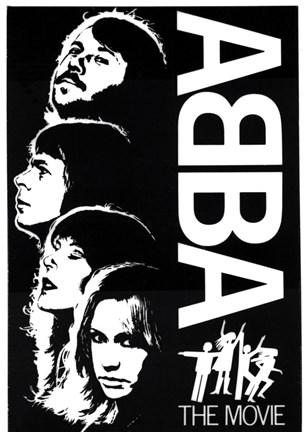 Framed Abba: The Movie - B&amp;W Print