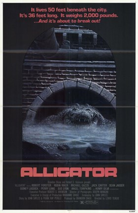 Framed Alligator - movie poster Print