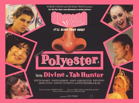 Framed Polyester Starring Divine Print