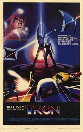 Framed Tron Tan Border Print