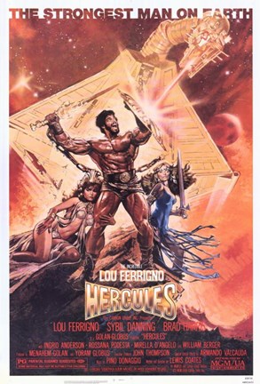 Framed Hercules Lou Ferrigno Print