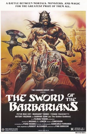 Framed Sword of the Barbarians Print