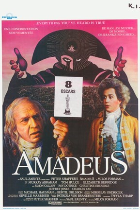 Framed Amadeus 8 Oscars Print