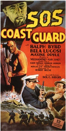 Framed S.O.S. Coast Guard Print